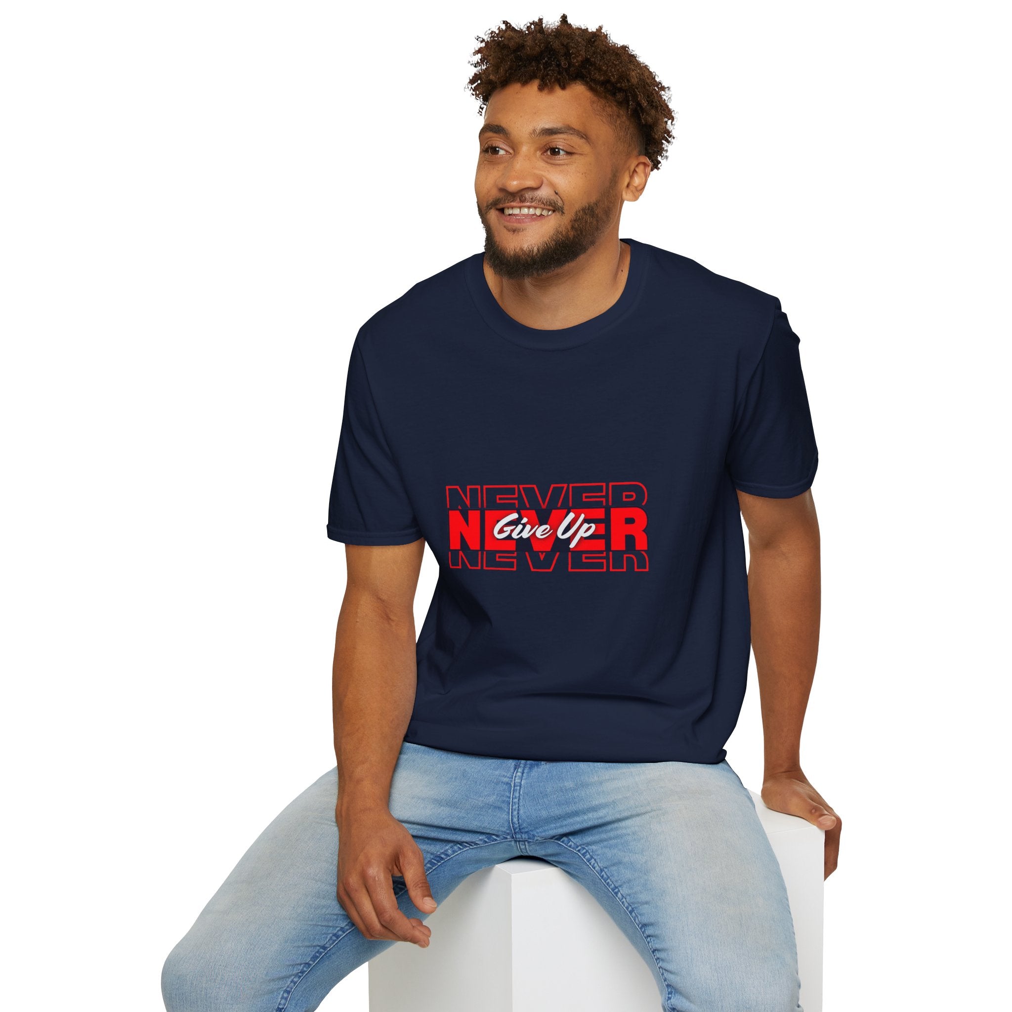 Never Give Up T-Shirt — Motivational Graphic Tee