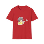 Cute Boy Waving Hearts T-Shirt — Cute Kawaii Cartoon Graphic Tee