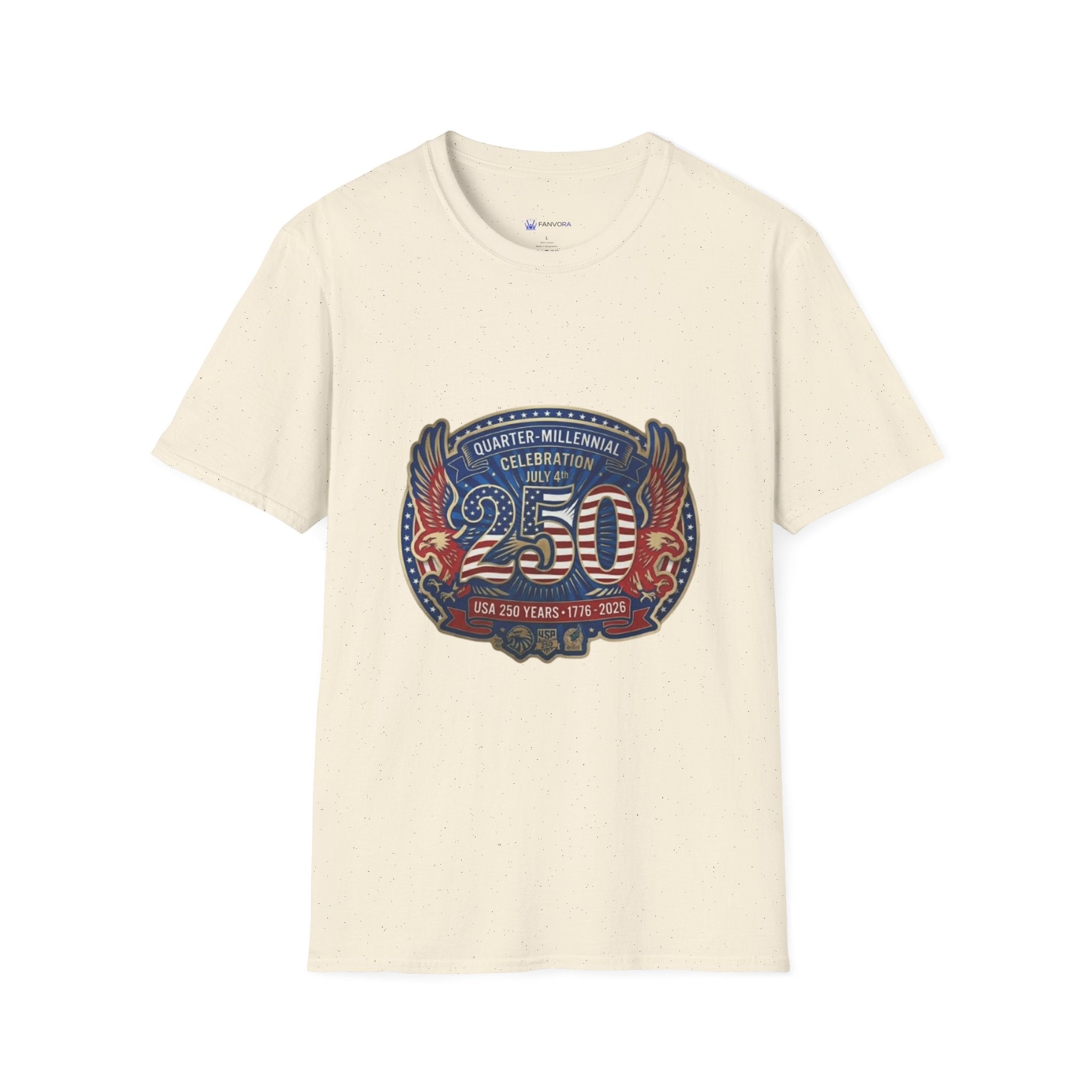 250th Anniversary - 4th of July Patriot Graphic T-Shirt — Patriotic '250' Celebration Design
