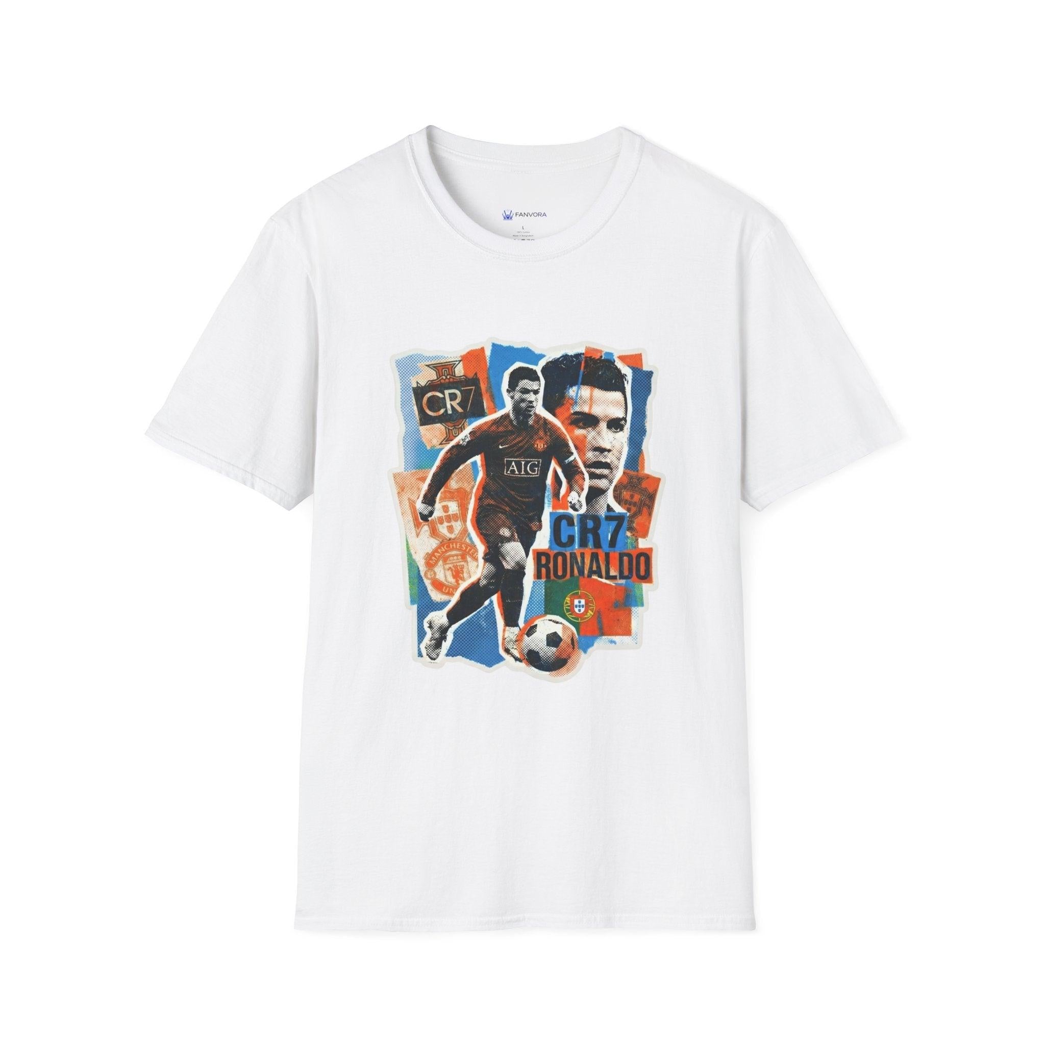 CR7 Soccer Graphic T-Shirt — Vintage Collage World Cup 2026 Fan Inspired.