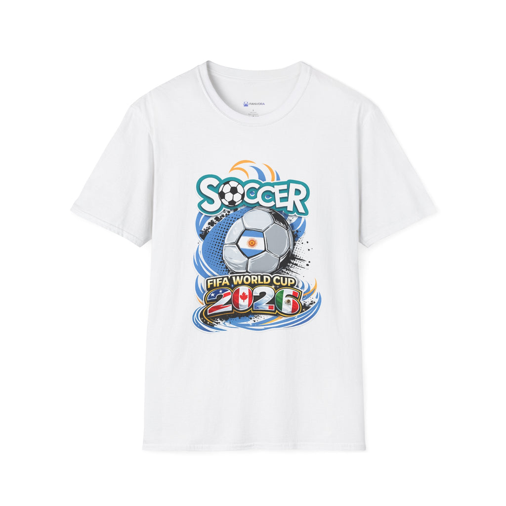 Soccer 2026  Graphic T-Shirt — Retro Ball Design soccer cup tee
