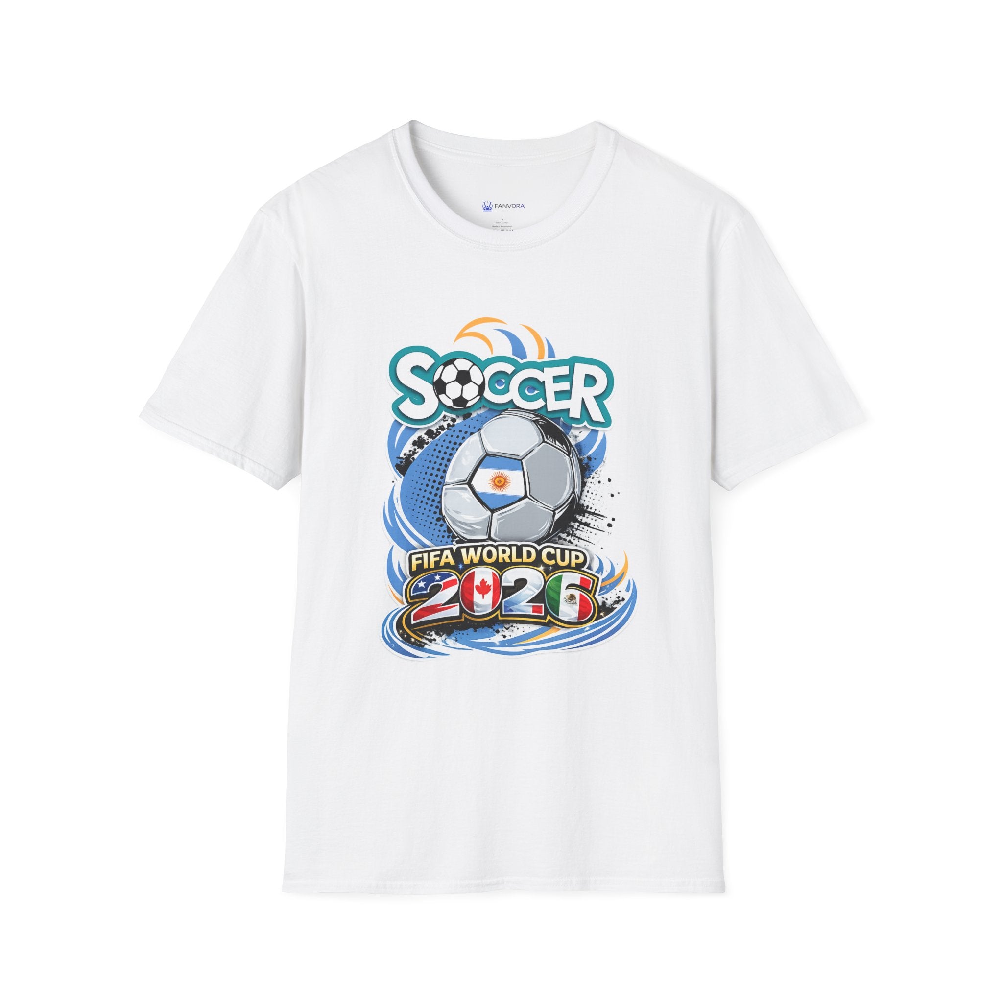 Soccer 2026  Graphic T-Shirt — Retro Ball Design soccer cup tee