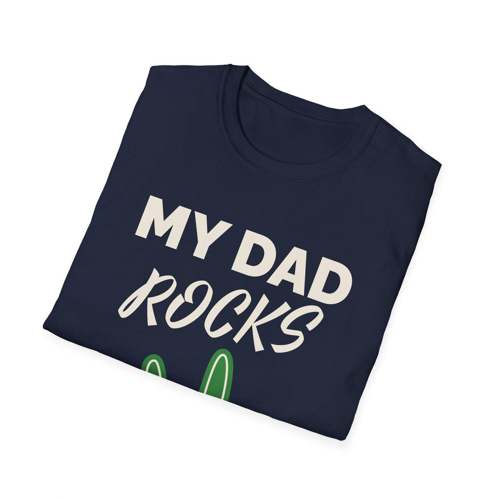Bold My Dad Rocks cotton tee