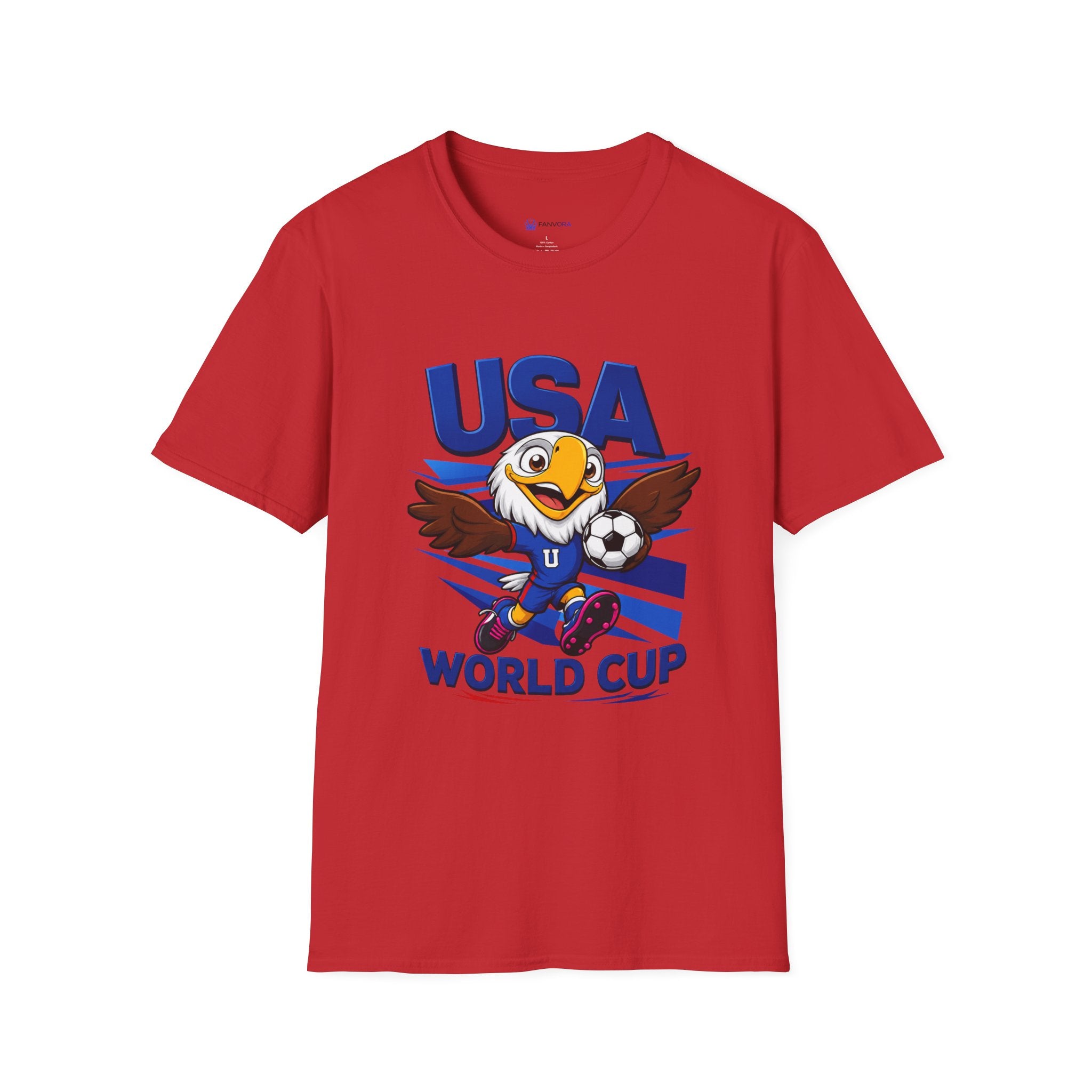 USA  Soccer T-Shirt — Eagle Mascot Graphic