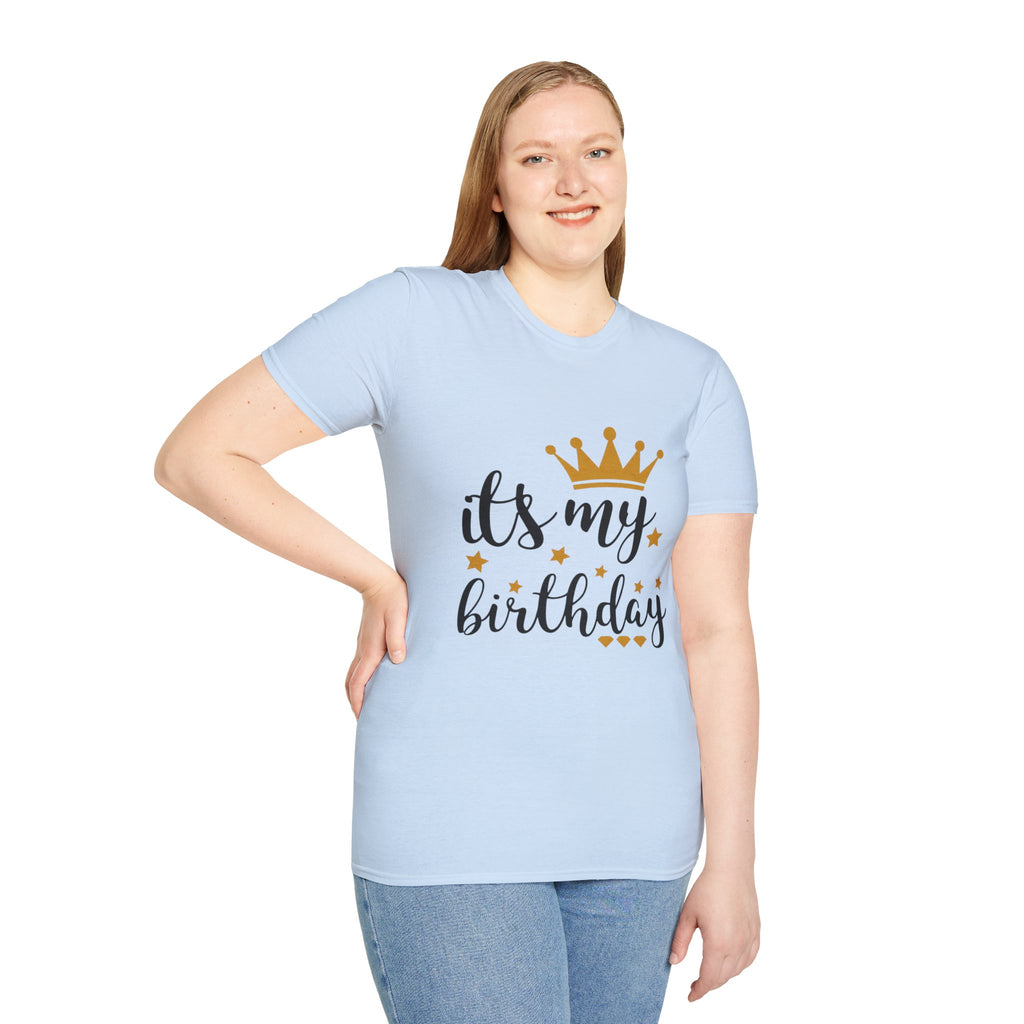 Birthday Tee — “It's My Birthday” Crown Graphic T-Shirt