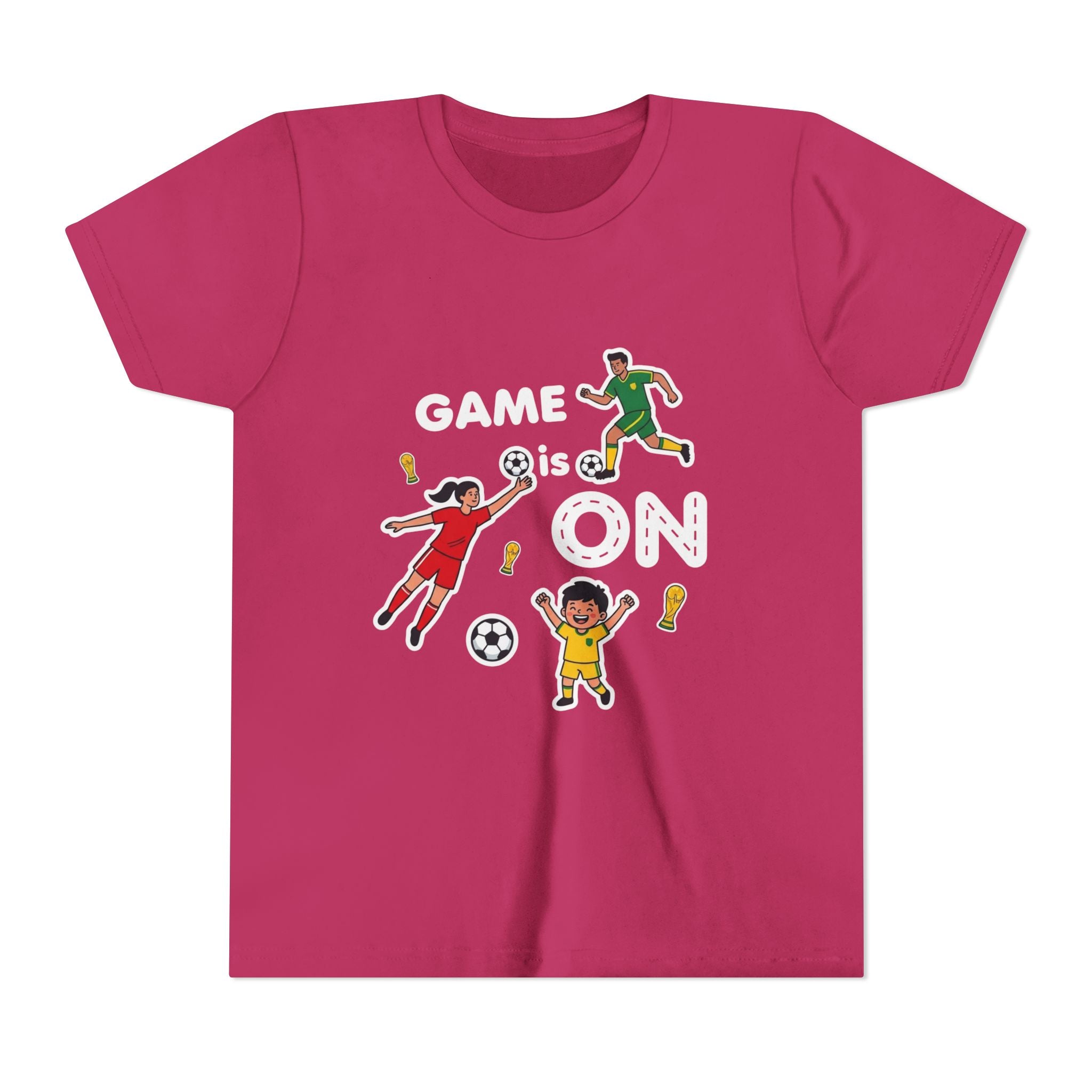 Kids Soccer Players T-Shirt 2026— Youth Football Team Tee
