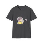 Cute Boy Waving Hearts T-Shirt — Cute Kawaii Cartoon Graphic Tee