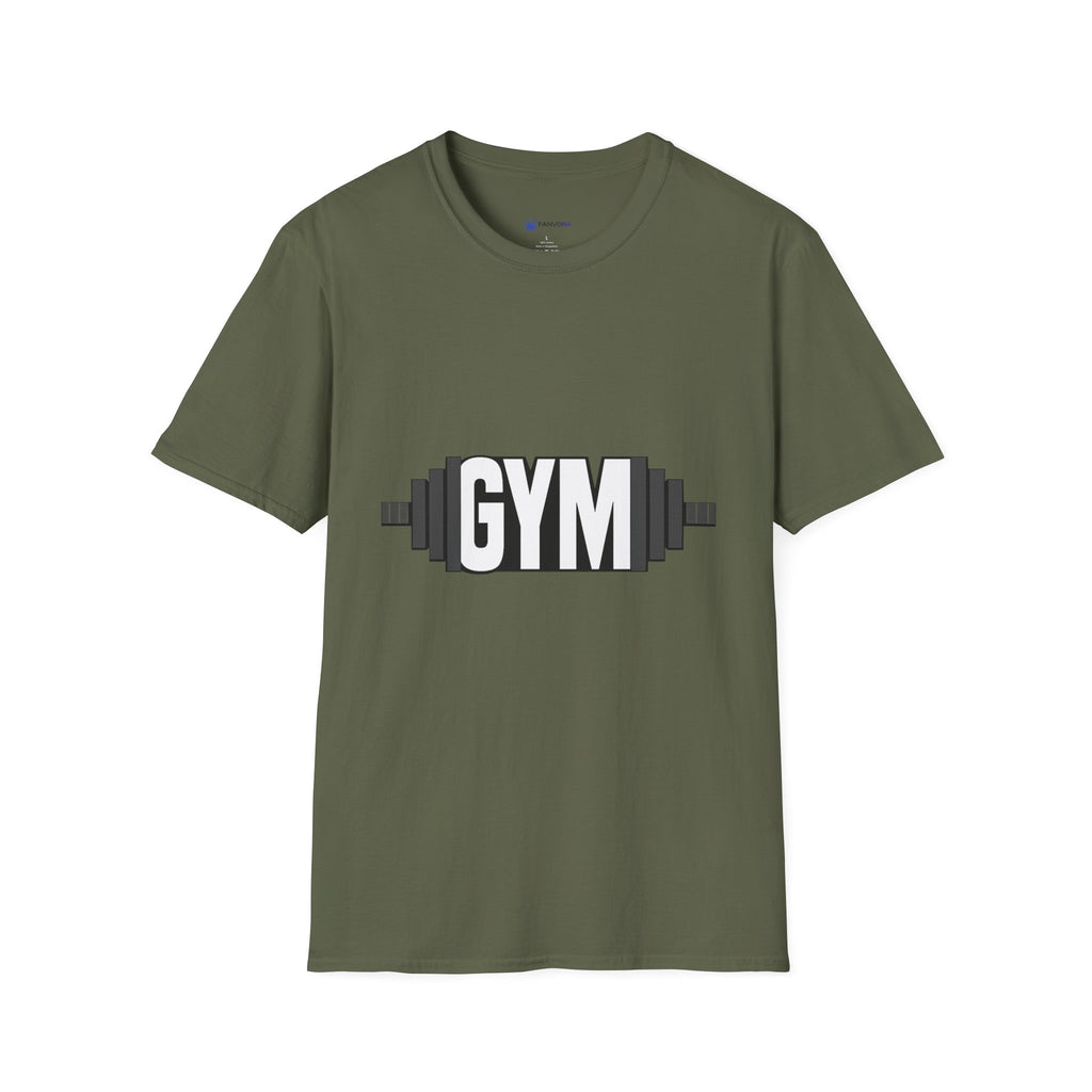 Gym Barbell T‑Shirt — Fitness Workout Tee
