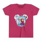Girls' Frozen Princesses Youth Tee – Elsa & Anna Winter Friends Shirt