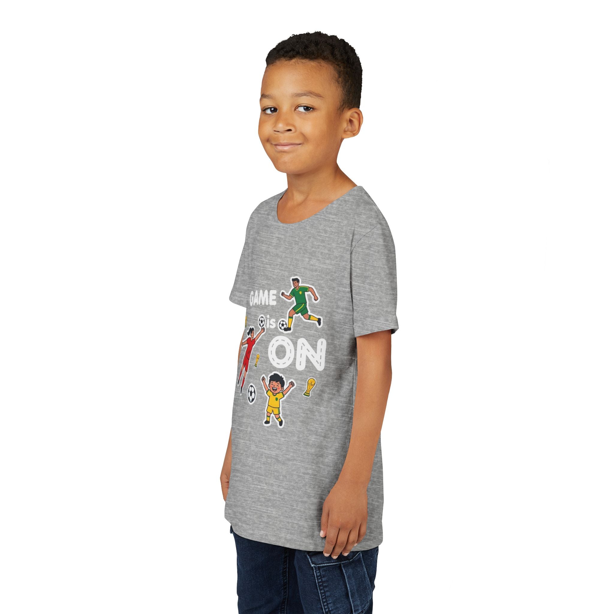 Kids Soccer Players T-Shirt 2026— Youth Football Team Tee