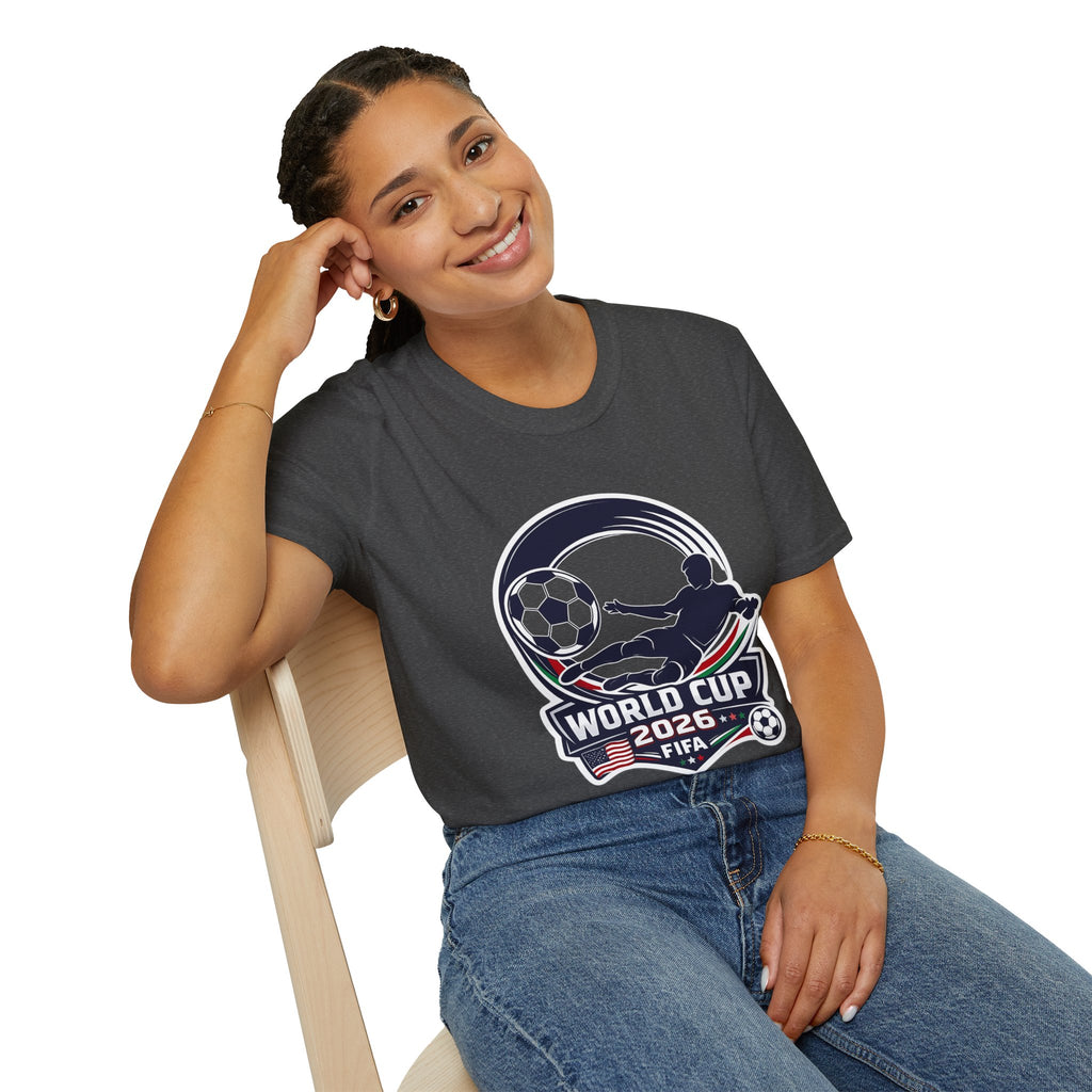 Soccer T-Shirt — FIFA Fan Tee with Player Silhouette