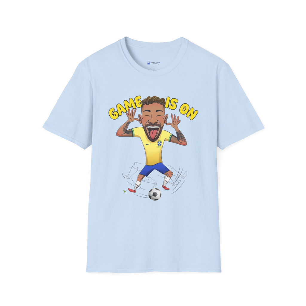 Soccer 'Game Is On' Graphic funny figure design  T‑Shirt