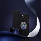 Matte Black iPhone Tough Cases 12 to 17 Pro Max  — "King of Pop Forever" Retro Pop Art Phone Case