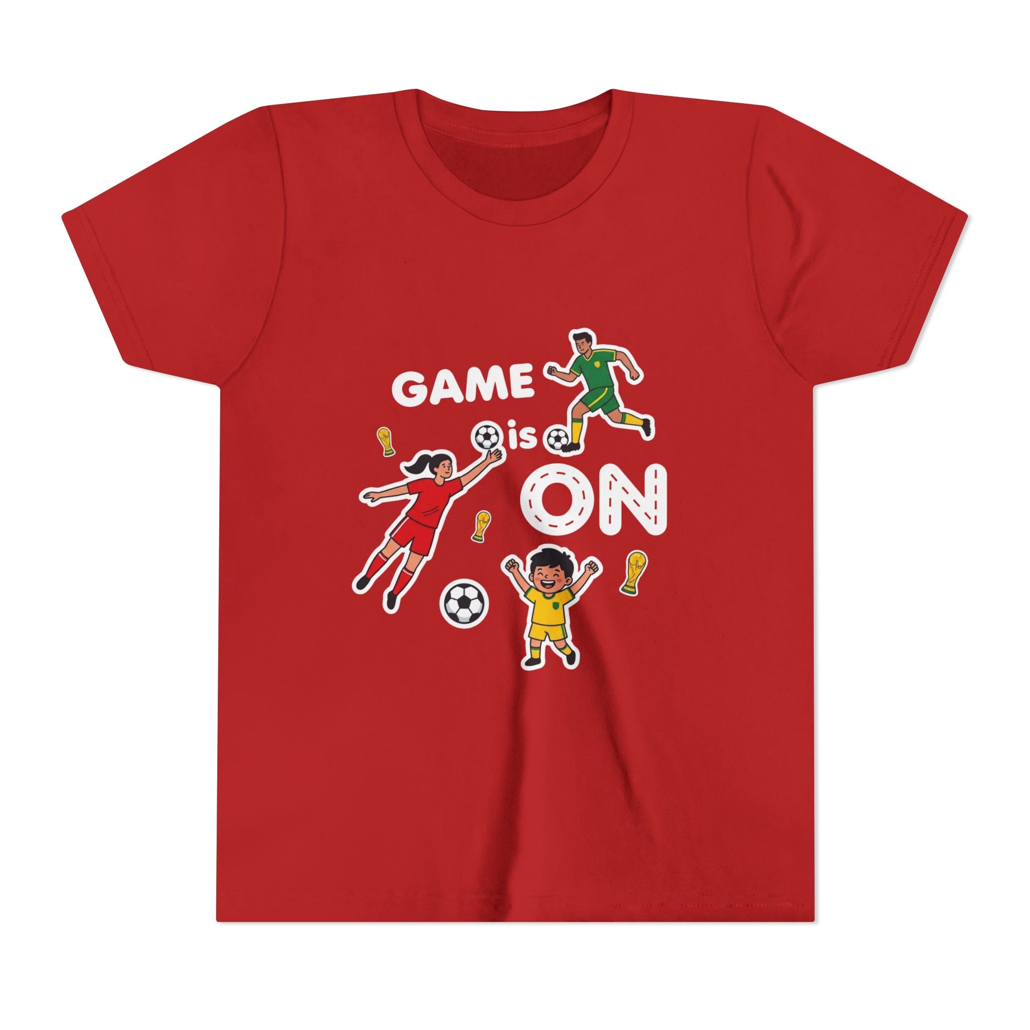 Kids Soccer Players T-Shirt 2026— Youth Football Team Tee