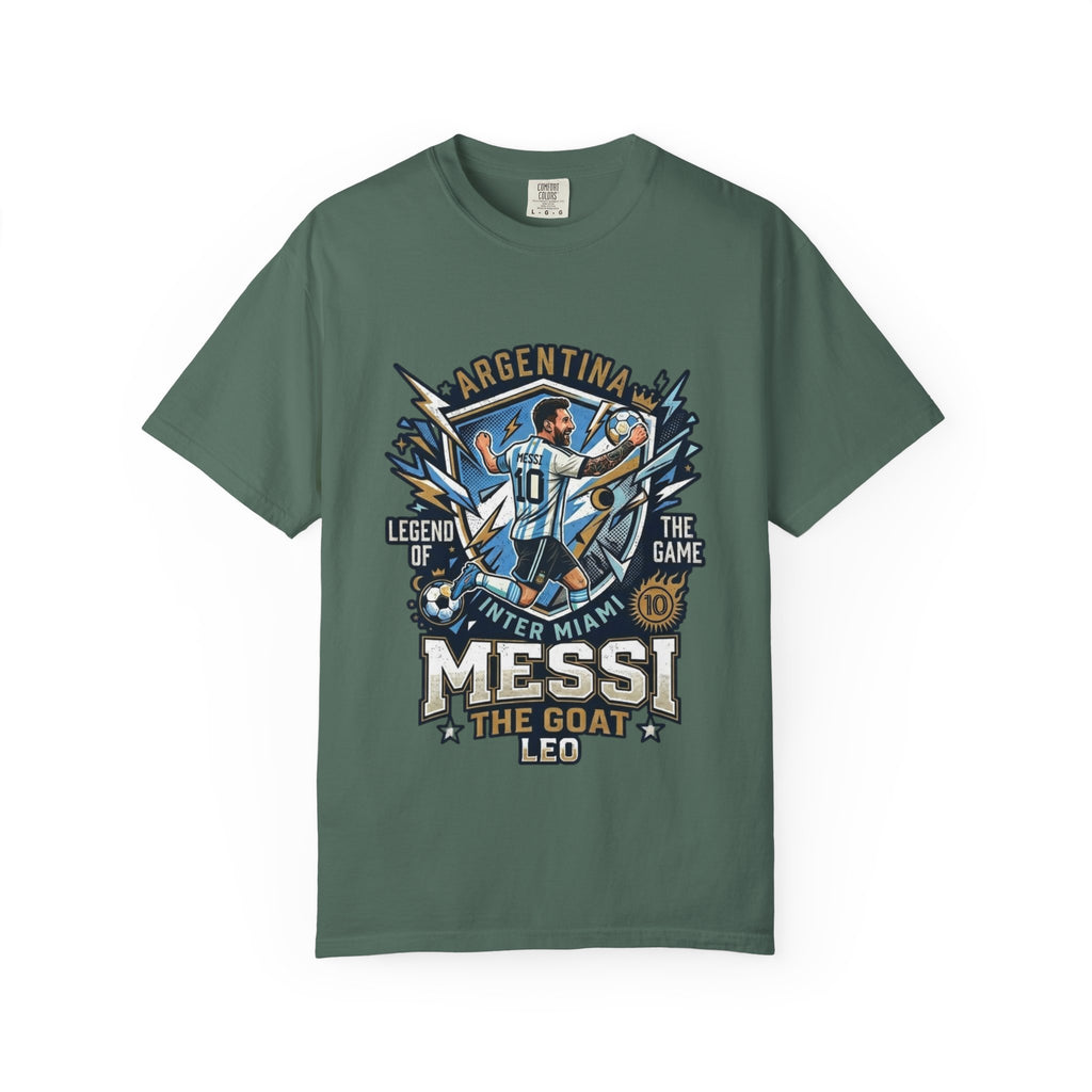 Messi "The GOAT" Soccer T-Shirt - Argentina Fan Version