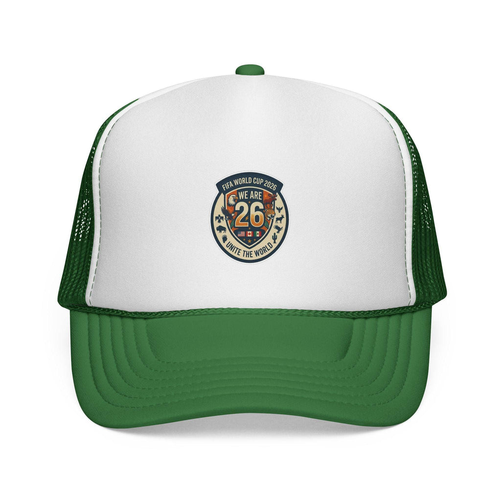 Vintage 'We Are 26' Badge Trucker Cap - World Cup 2026 Fan version.