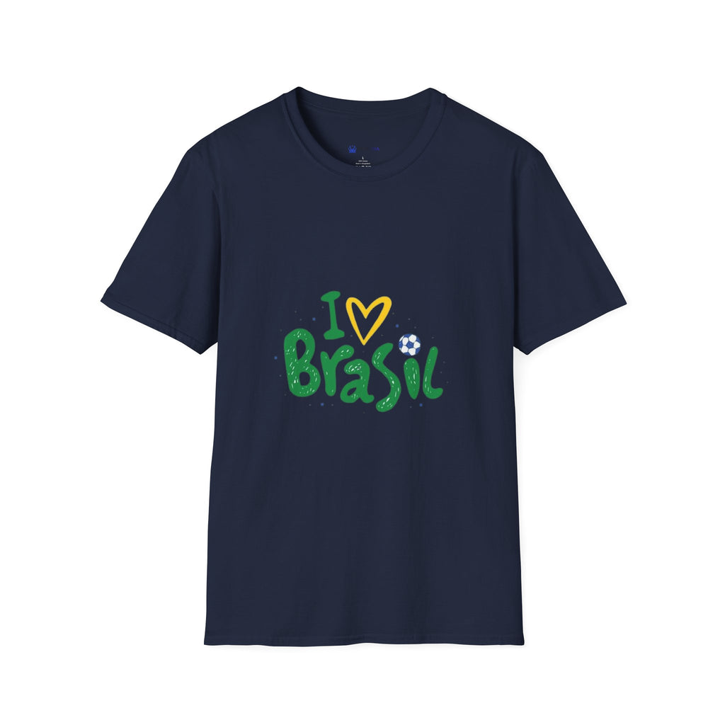 Brazil Soccer T-Shirt — I  Brazil Football Fan Tee