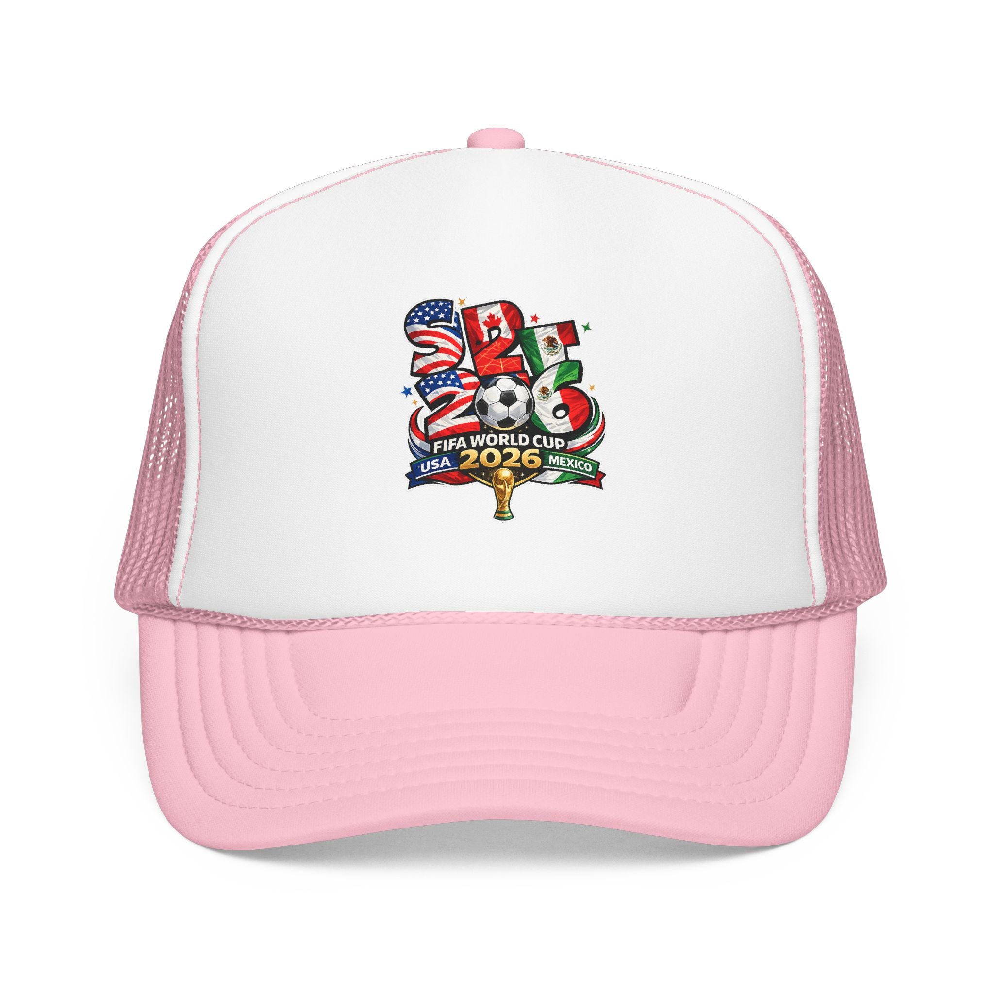 soccer cup 2026 Foam Trucker Hat — USA Soccer Patch Design