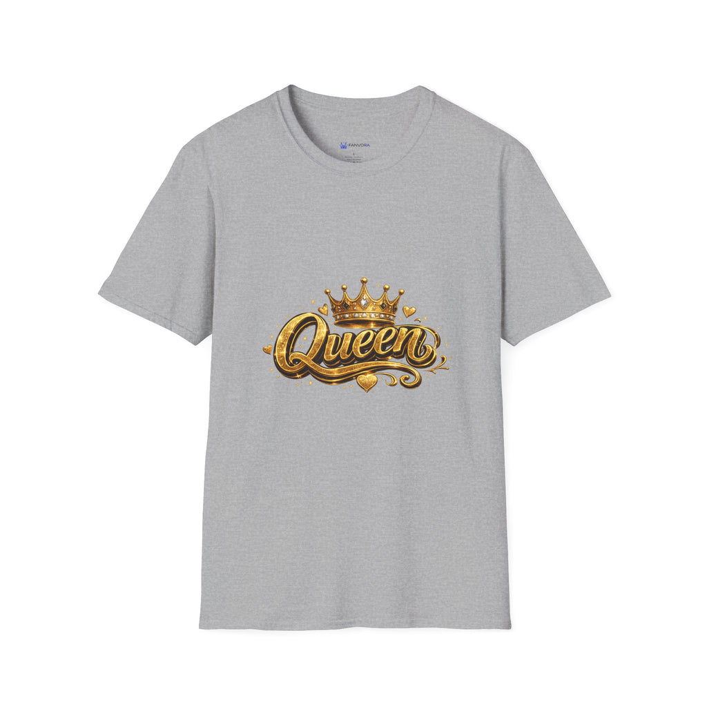 Queen Graphic T-Shirt — Gold Crown Design