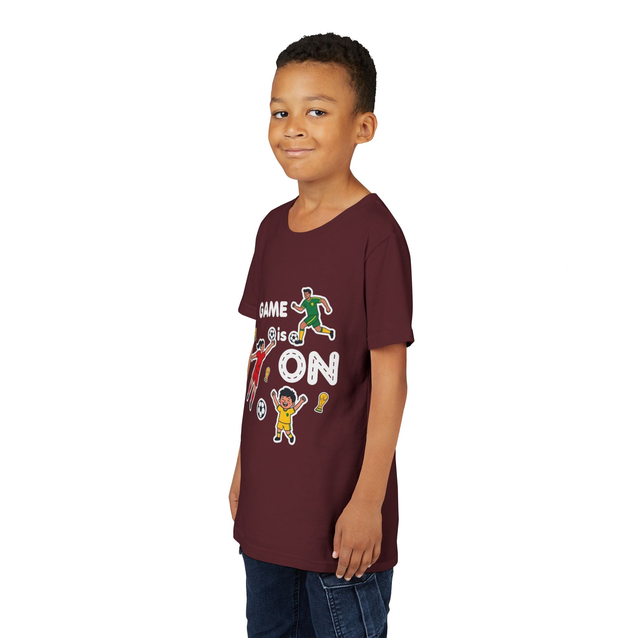 Kids Soccer Players T-Shirt 2026— Youth Football Team Tee