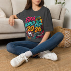 Soccer 2026 T-Shirt —  Bright color splash Graphic Tee.