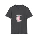 Cute Pink Dino T‑Shirt — "I love you too" Valentine Tee