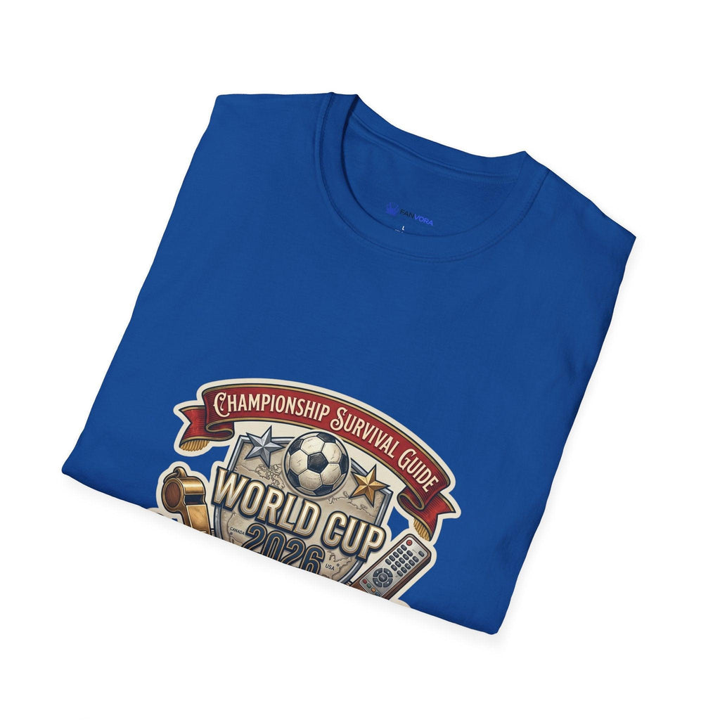 Unisex - World Cup Survival Guide T-Shirt — "The Essential Kit" Soccer Fan Tee.