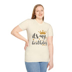 Birthday Tee — “It's My Birthday” Crown Graphic T-Shirt
