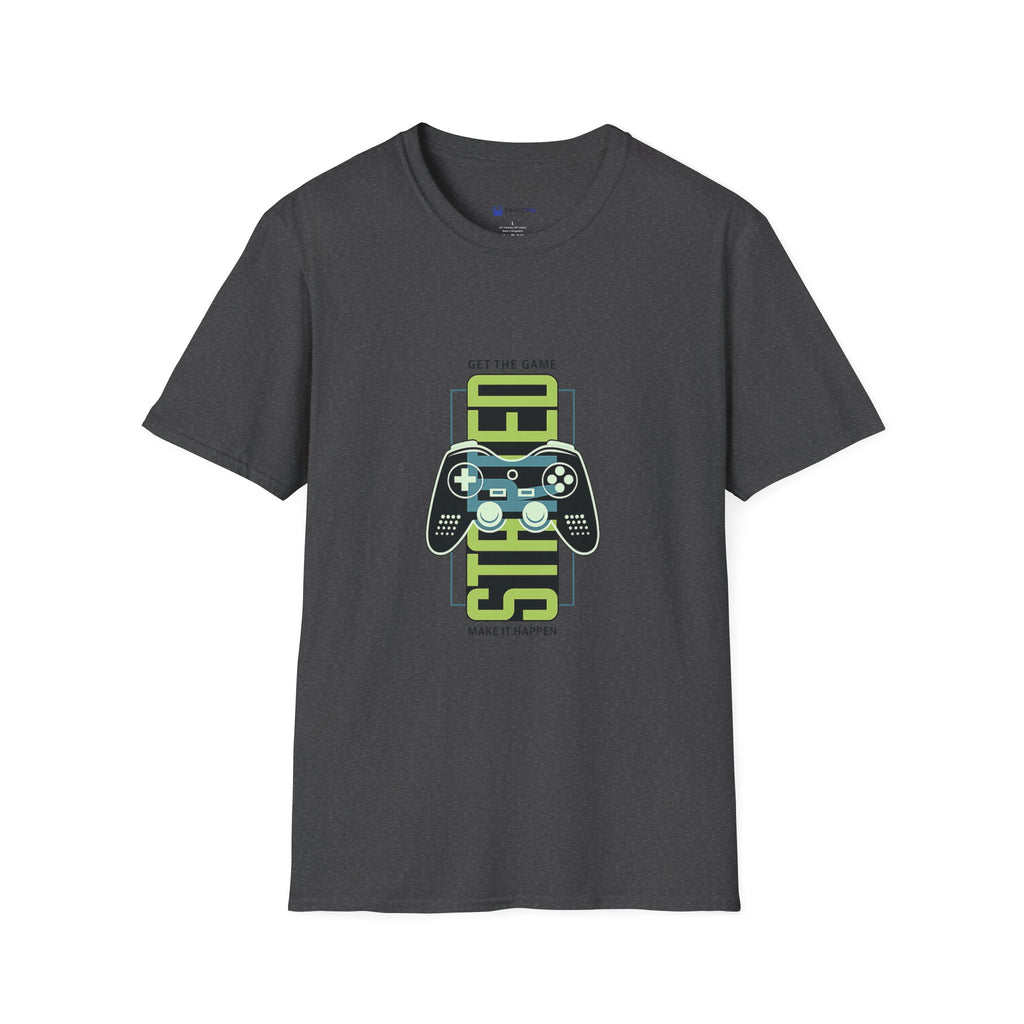 Retro Game Controller T-Shirt — 'STED' Vertical Gamer Graphic Tee