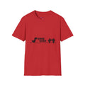 T-Shirt — "Game Over" Dino Pixel Tee (Retro Dinosaur Side-Scroller Design)