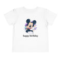Toddler Tee — Cute Mickey "happy birthday" Birthday Shirt for Kids