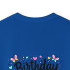 Kids Tee — ‘I Was 6 Now I’m 7’ Birthday Girl Cute Floral Design