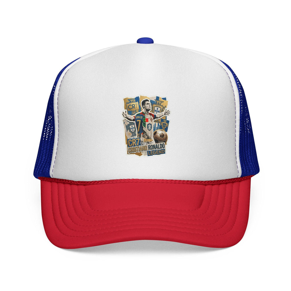 CR7 Fan Inspited Cap — Vintage Soccer Fan Mesh Hat.