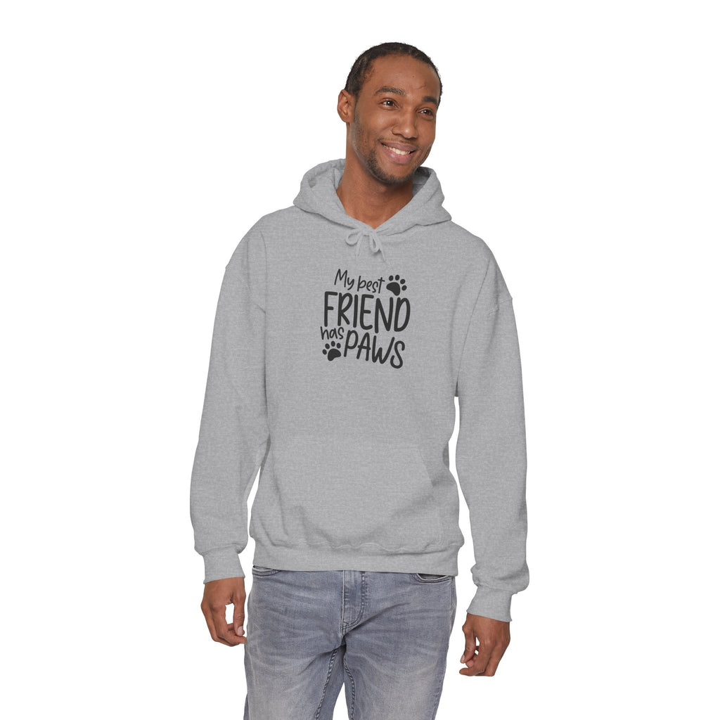 My Best Friend Has Paws Hoodie — Cute Paw Print Pet Lover Sweatshirt