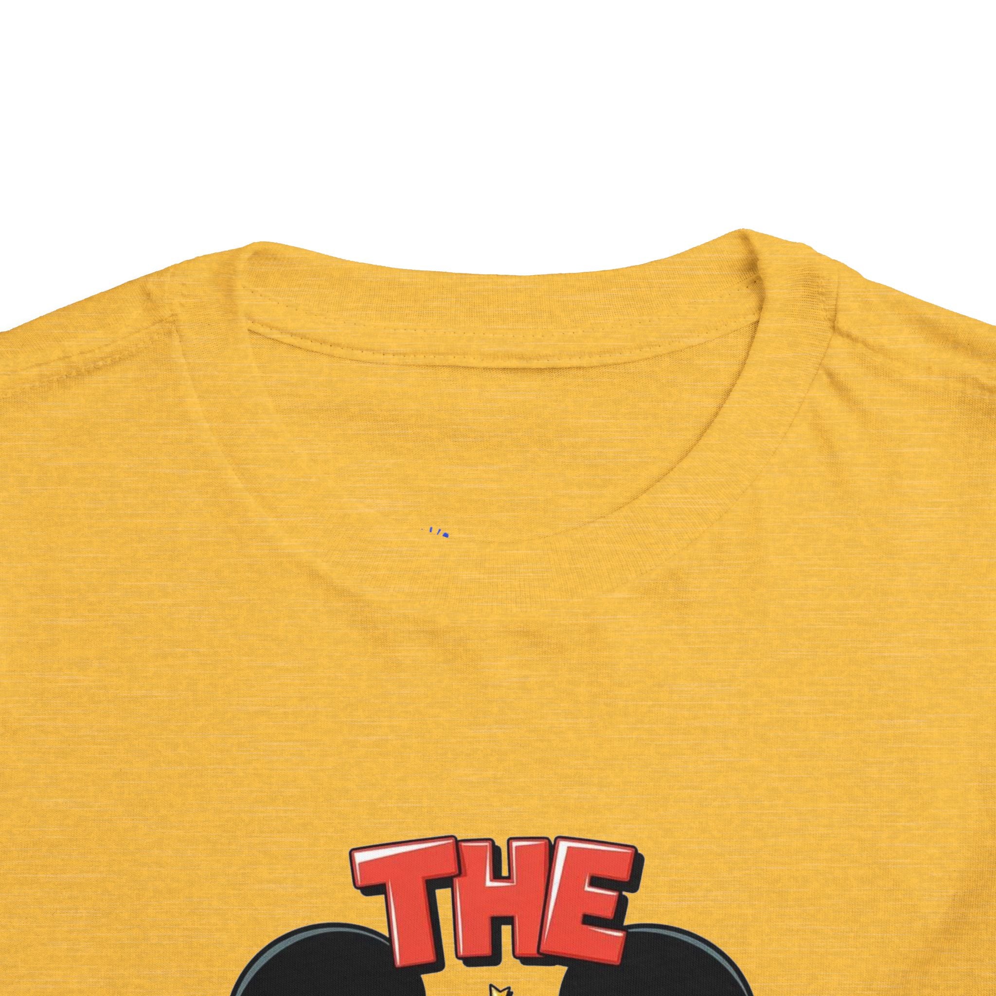 Toddler Tee — "The Birthday Boy" Cartoon Mouse Party Shirt