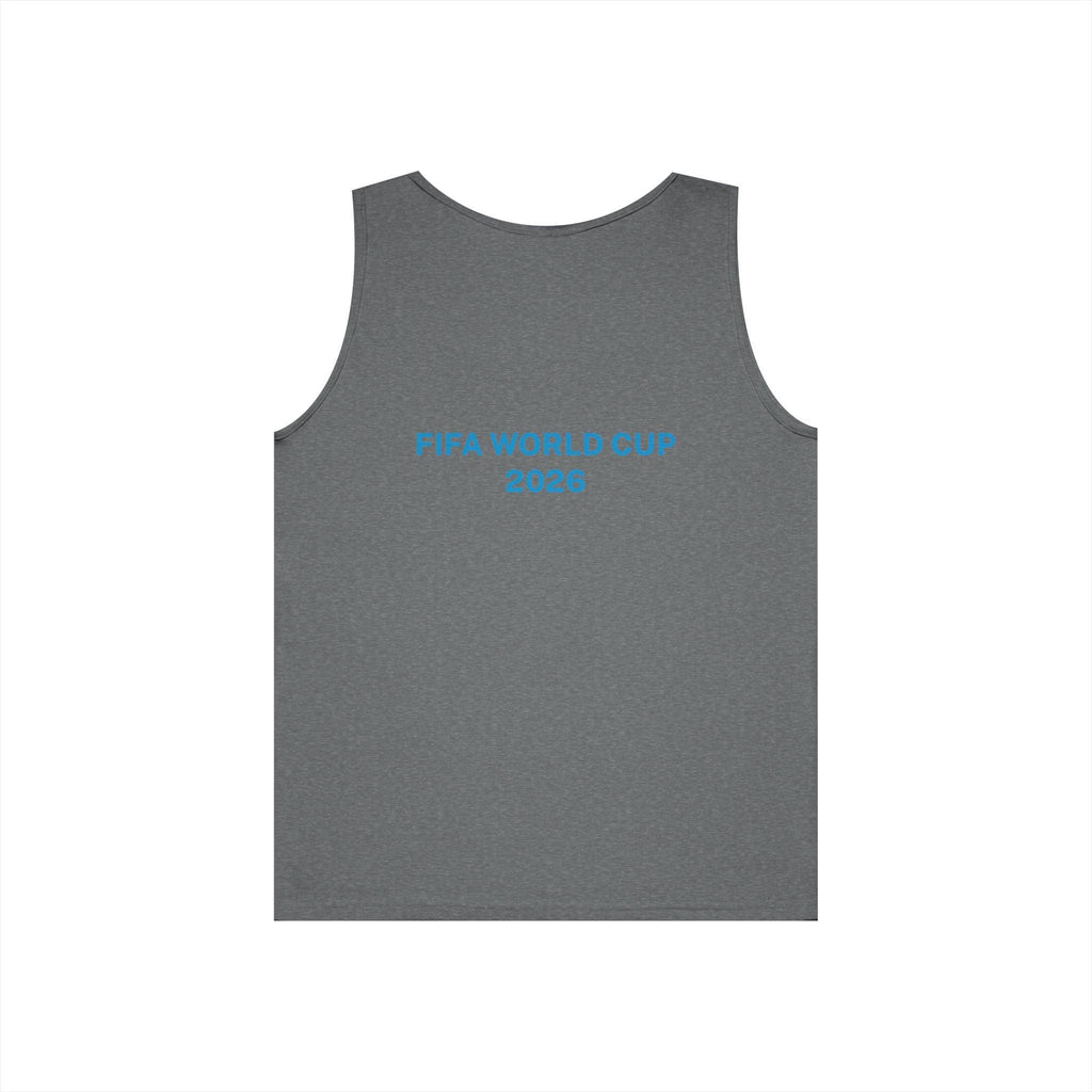 "I am Here to Stay" Argentina Soccer Star Tank Top — Jersey Portrait World Cup 2026.