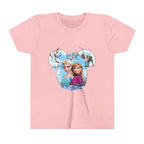 Girls' Frozen Princesses Youth Tee – Elsa & Anna Winter Friends Shirt