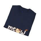 Cat Meow T-Shirt — Cute Cartoon Kitty Graphic Tee