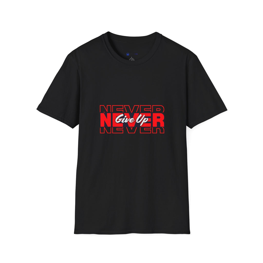 Never Give Up T-Shirt — Motivational Graphic Tee