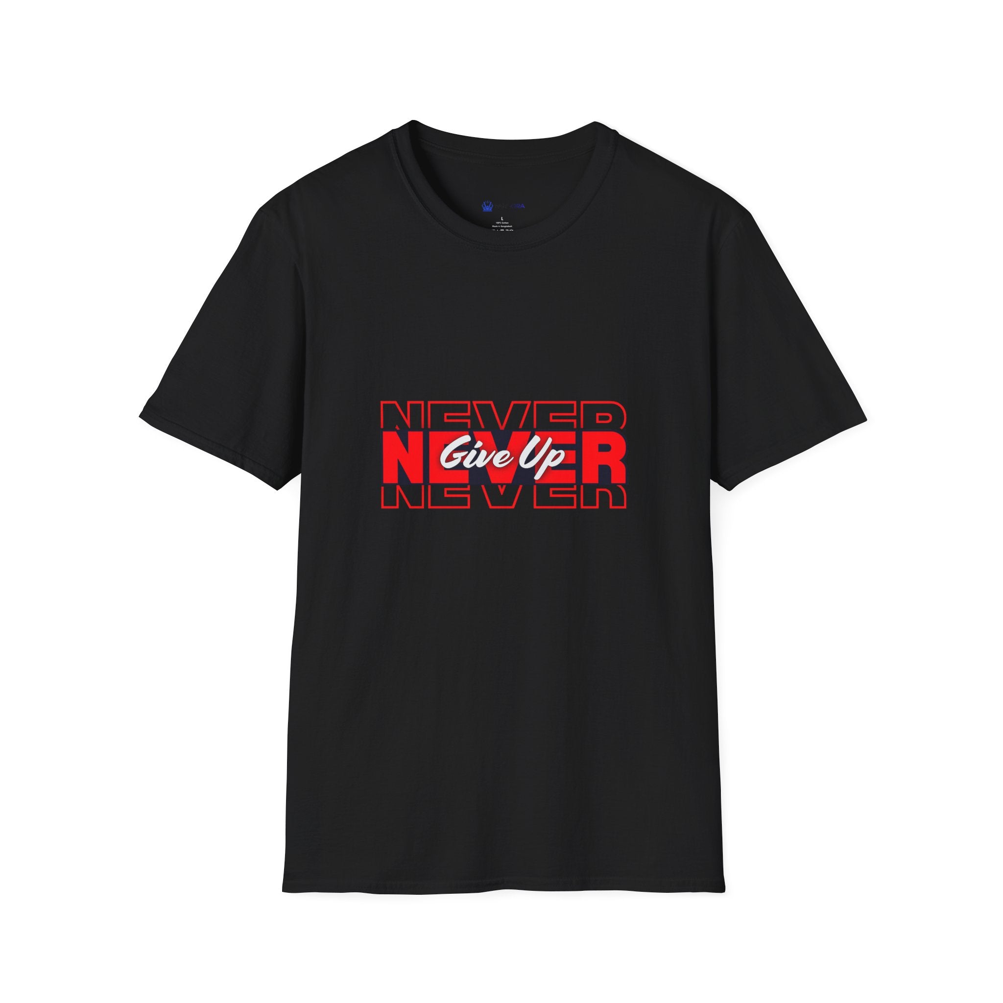Never Give Up T-Shirt — Motivational Graphic Tee