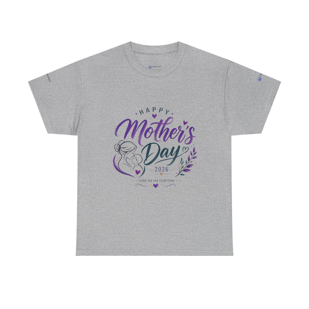 Mother's Day T-Shirt — "Happy Mother's Day 2026" Floral Mom Tee.