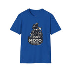 Moto Travel T‑Shirt — Vintage Motorcycle Rider Tee