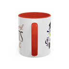 Inspirational "Creativity Never Goes Out of Style" Accent Coffee Mug (Black Handle).