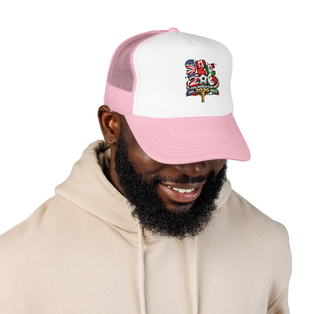 soccer cup 2026 Foam Trucker Hat — USA Soccer Patch Design