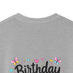 Kids Tee — ‘I Was 6 Now I’m 7’ Birthday Girl Cute Floral Design