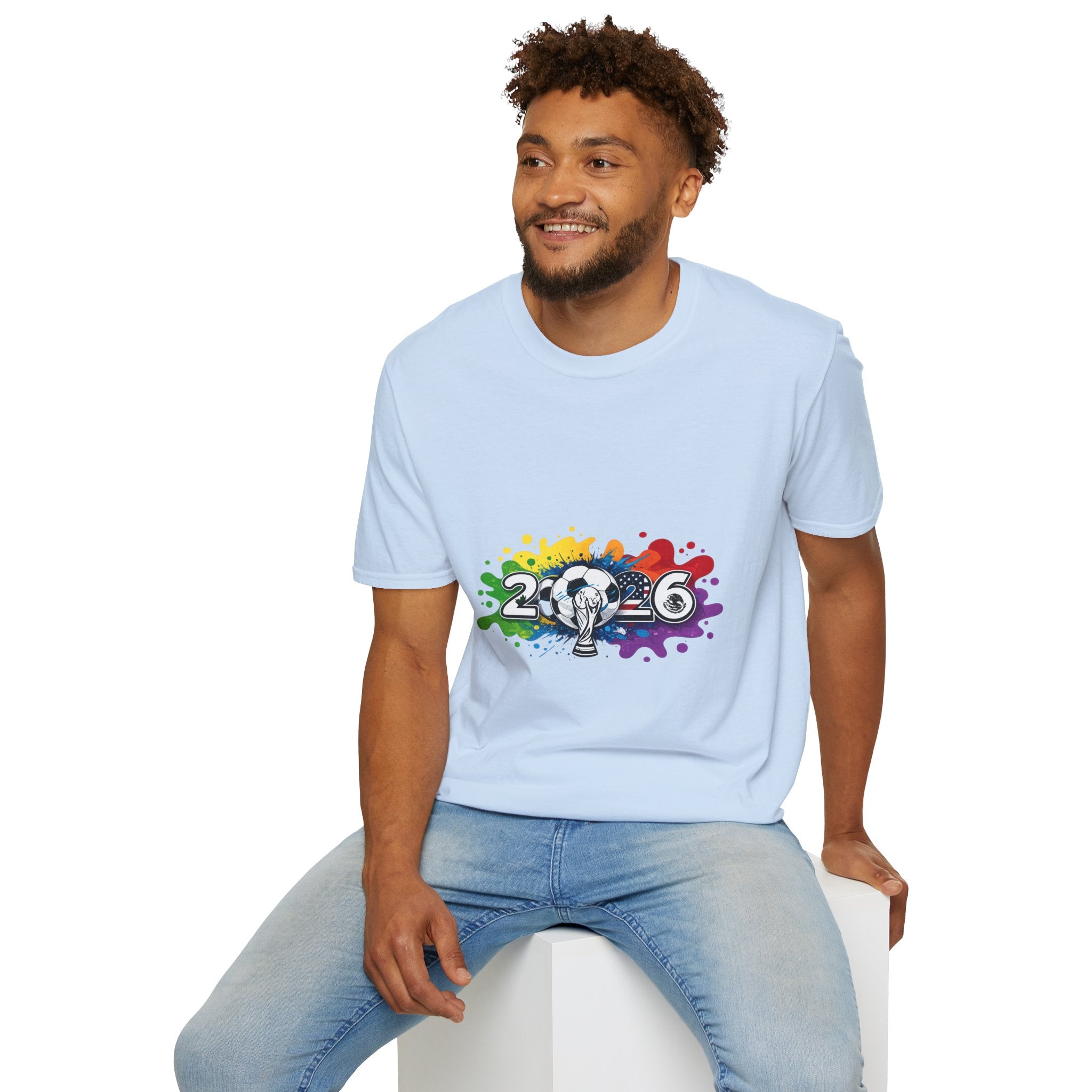 2026 Rainbow Soccer T‑Shirt — Pride Soccer Fan Shirt
