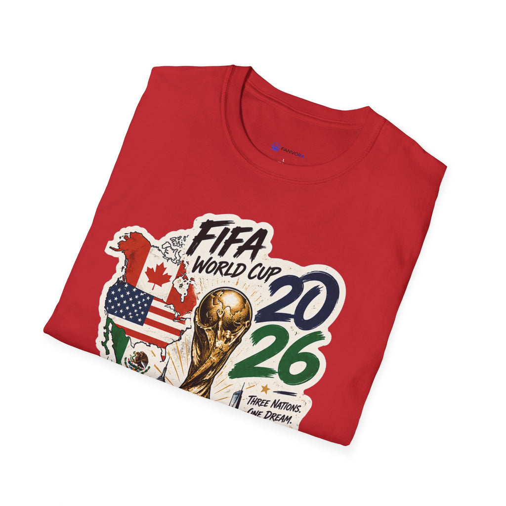 World Cup 2026 T-Shirt – USA/Canada/Mexico Official Trophy Design