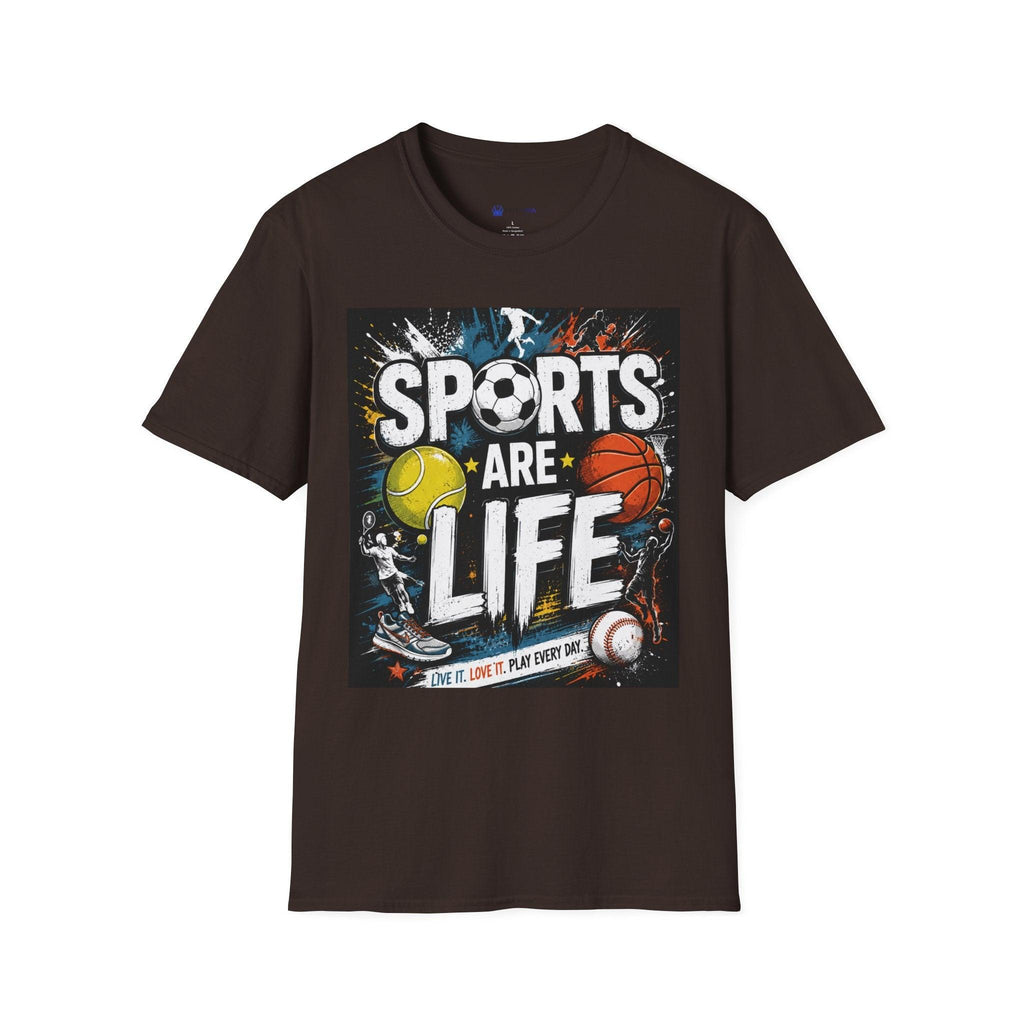 Sports Are Life T‑Shirt — Multi‑Sport Athletic Graphic Tee black sports.