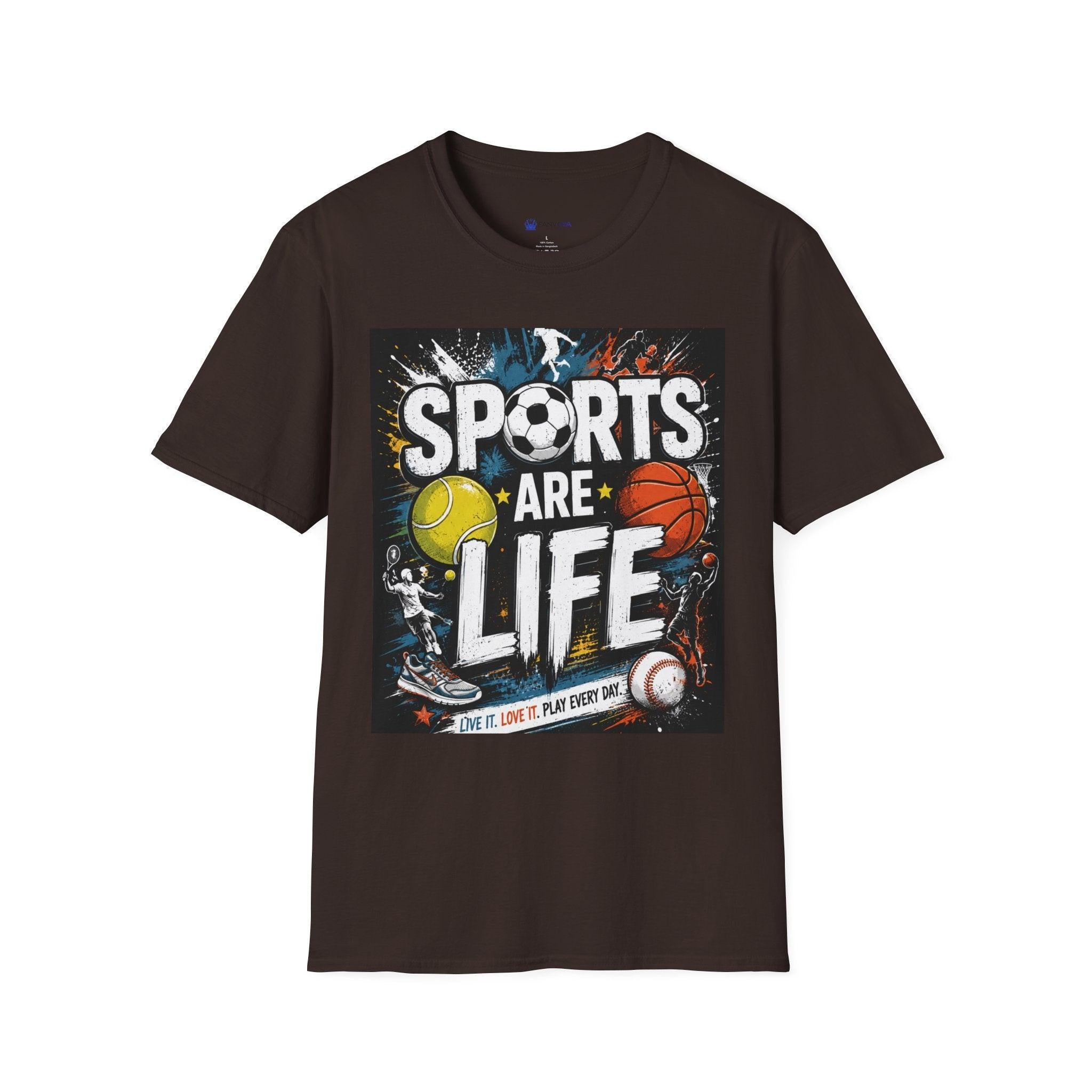 Sports Are Life T‑Shirt — Multi‑Sport Athletic Graphic Tee black sports.