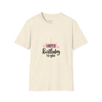 Birthday Cake T-Shirt — "Happy Birthday to You" Cute Candle Design